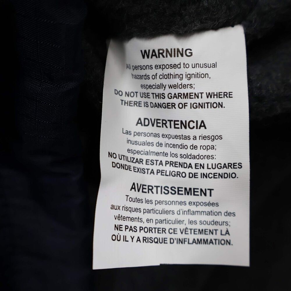 Dickies Mens Fleece Lined Hooded Jacket XL Navy Blue Workwear Full Zip NWT - Picture 15 of 15